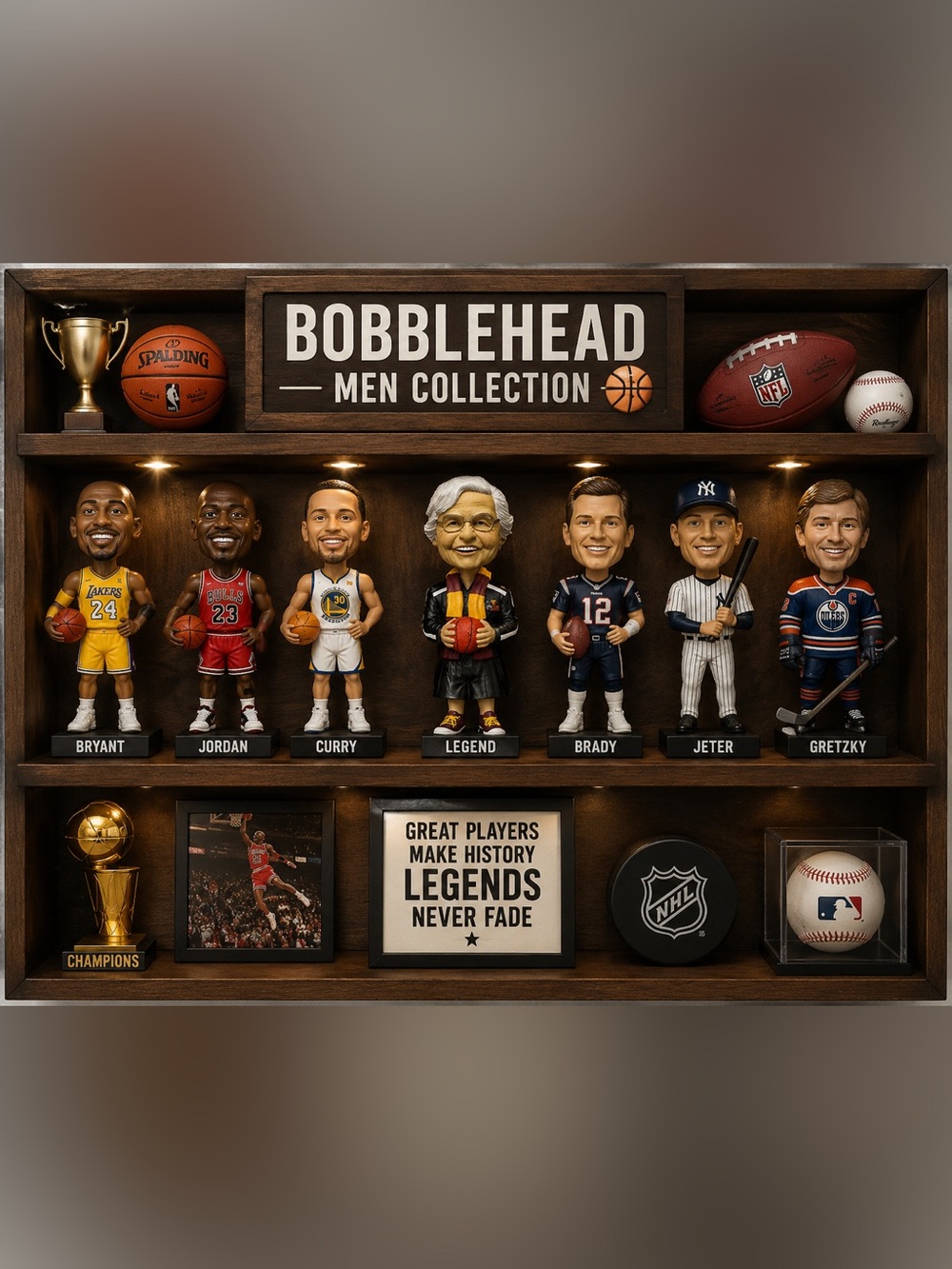 Sports Sister jean Bobble Head men Collection